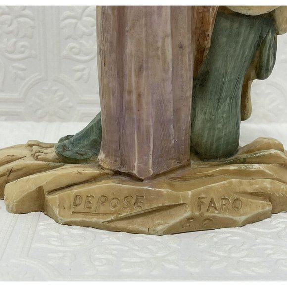 Italy Depose Faro Holy Family Figure - Mary Jesus Joseph 8-5/8" Vintage - Picture 9 of 11